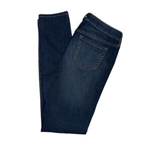 Torrid Plus Size Girlfriend Jeans Womens 16T 34 Blue Denim Stretch Dark Wash